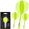 WINMAU Freccette Fusion Sistema Integrato di Volo e Albero - Intermediate Giallo