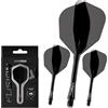 WINMAU Freccette Fusion Sistema Integrato di Volo e Albero - N Intermediate Nero
