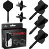 Mission Darts Force 90 | Freccette con sistema integrato di precision Corto Nero
