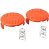 Lagomloot Confezione da 2 Tappi di Copertura per decespugliatore Black+Decker 385022-03N, alloggiamento in ABS di Ricambio per Modelli GLC1823L, STC1820, BESTA530, GH400