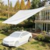 pingping1991 1.5m x 1m Rete Ombreggiante Bianca 50% protezione solare -Telo Ombra con Occhielli Rete d'ombra tenda da soleper Terrazzo Balcone Giardino - Tessuto HDPE Tenda da Sole