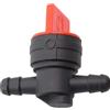 Lagomloot Petcock, valvola per rubinetto del carburante a 90°, interruttore per tubo flessibile da 6-8 mm, per tosaerba e attrezzi da giardino, in plastica rossa e nera, 1/4 ID tubo di raccordo