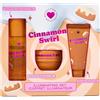 I Heart Revolution Cinnamon Swirl Gift Set, set regalo corpo e bagno 3 pezzi, profumo festivo cannella e vaniglia, Vegan & Cruelty-Free
