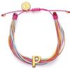 SINGULARU - Bracciale Color Rainbow Personalizada. Acciaio con Placcatura in oro 18 kt e Cavo. Gioielli da donna.