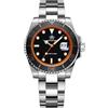 ADDIESDIVE Orologio da uomo analogico al quarzo, 41 mm, BGM9, luminoso, impermeabile fino a 200 m, lunetta girevole, quadrante facile da leggere, con cinturino in gomma morbida e traspirante, AD2040