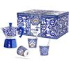 Bialetti Set Moka 3 Tazze con Bicchieri e Palettine D&G