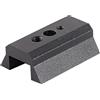 Psdndeww Piastra a coda di rondine Adattatore Finderscope Base in lega di alluminio Texture Piastra di montaggio per Finderscope Compatibilità Base Augmenter