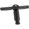TOMETURE Mini Treppiede Portatile per Smartphone e Fotocamera Nero Abs | Filettatura 3/4 Pollice, Design Compatto Antiscivolo, Adatto per Attività All'aperto e Micro