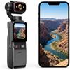 KAMREA Mini fotocamera per il corpo 4K, portatile, dimensioni del pollice, lente girevole, vivavoce, POV, vlogging per sport, attività all'aperto, viaggi e riprese di animali domestici
