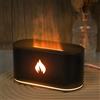 WheatThrive Diffusore di fiamma e umidificatore con illuminazione per aromaterapia a 7 colori, serbatoio d'acqua da 160 ml, funzione di spegnimento automatico, funzionamento silenzioso inferiore a 25 dB per un