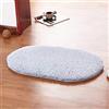YAOTT Tappeto da Bagno Assorbente Antiscivolo Tappeto Peluche in Microfibra Spessi Lavabili in Lavatrice Tappetini Zerbinando Morbido Facile da Pulire per Vasca Doccia e Bagno Blu grigio 50X80CM