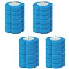 DAZZLEEX Kit di 24 bacchette per WC da parete, testa scopino usa e getta, set di 4 testine di ricambio usa e getta