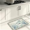 Generic Tappetini da cucina nautici costieri per pavimento, morbidi tappetini vintage con granchio blu, imbottiti, comodi, lavabili, decorativi, per cucina, lavanderia, bagno, 50 x 79 cm
