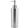 Zoegneer Dispenser di sapone in acciaio inox, con pompa manuale, adatto per bagno e lavello della cucina, con struttura e testa rimovibile per comode ricariche (370 ml)