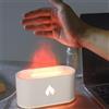WheatThrive Diffusore di fiamma e umidificatore con illuminazione per aromaterapia a 7 colori, serbatoio d'acqua da 160 ml, funzione di spegnimento automatico, funzionamento silenzioso inferiore a 25 dB per un