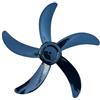 Hasaller Pala del ventilatore con diametro di 450 mm per ventole da 45 cm, foro centrale da 8 mm, progettata per le massime prestazioni del flusso d'aria (nero)