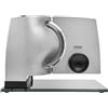 ritter 1, affettatrice elettrica con motore ECO, made in Germany, 65 W, Metallo, Argento Metallico