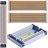 Youmile Modulo scheda di espansione Cascade 40 pin + 40 pin femmina - Cavo a nastro arcobaleno femmina con cavo DuPont per Raspberry Pi 4/3/2/1