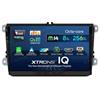 XTRONS IQ94MTVP AUTORADIO GPS per Golf Passat Tiguan Seat Skoda ANDROID 14CARPLAY WiFi Qualcomm Snapdragon 8GB+256GB