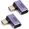 Seminer Adattatore USB-C con angolo di 90 gradi (confezione da 2) compatibile con Samsung, MacBook e altri dispositivi USB-C