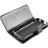 caseroxx Custodia libro per Nokia 105/110 4G 2021, in finta pelle nero, con chiusura magnetica e supporto interno