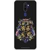 LA CASA DE LAS CARCASAS Custodia per OPPO A9 2020 - A5 2020 Ufficiale Harry Potter Hogwarts Floral per proteggere il tuo cellulare. Cover per OPPO in silicone flessibile con licenza ufficiale di Harry Potter.