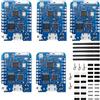 QIQIAZI ESP8266 Pro Modulo,ESP8266 Pro 4 MB NodeMcu WLAN scheda di sviluppo basata su serie ESP8266EX CP2104 Scheda di sviluppo WiFi con connettore antenna esterna per Arduino(5PCS)