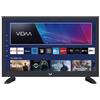 Majestic SM319 V1 Televisore TV Smart LED 19 Pollici HD Ready SO VIDAA 1366 x 768 Terrestre DVB-T/T2 Satellitare DVB-S/S2 CAM CI+ WIFI Hotel 12/24V USB HDMI