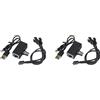 Xnuiasqe 2X Regolatore di velocità PWM 12V 4Pin Regolatore Ventola PWM USB Type-C Alimentatore DIY Raffreddatore Ad Acqua con 1 A 2 Cavi Adattatori