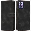 FERLAN Cover per Motorola Edge 30 Neo/30 Lite Pelle Premium Portafoglio Protezione Wallet Libro Flip Case Magnetica Supporto Custodia per Motorola Edge 30 Neo/30 Lite - Nero