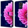 BLOTECH Glitter Cover per Redmi Note 9, Glitter Custodia PU+TPU Portafoglio Copertura in Pelle con Porta Carte,Flip Case Caso con Porta-Carte di Credito per Redmi Note 9,Pink petals