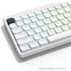 LQXQ 143 Tasti a Basso Profilo, Tastiera personalizzata in PBT, Tasti trasparenti ANSI US/ISO UK per 60% 65% 75% 80% 100% Tastiera Meccanica, Bianco (Solo tasti)