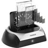 FIDECO Docking Station per Dischi Rigidi, Docking Station per SSD M.2 NVME con Ventola di Raffreddamento, Supporto SSD HDD SATA da 2,5 e 3,5 e SSD SATA M.2 NVME, Massima Dissipazione del Calore