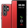 Nshkeji Cover per Samsung Galaxy S26 Ultra Custodia a Premium Pelle PU Portafoglio Flip Libro con Finestra di Visione Notifiche Antiurto Protezione Cover Custodia per Samsung S26 Ultra 5G Case
