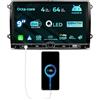 NVGOTEV [4+64GB] Autoradio per VW Golf Passat Touran Seat Skoda, radio da 9 pollici con DAB WiFi 4G Bluetooth Wireless Carplay/Android auto GPS Navi DSP FM AM RDS SWC