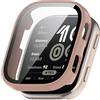 Chofit Custodie compatibili per Amazfit Bip 6, custodia protettiva in PC con pellicola in vetro temperato HD, protezione completa, accessori per orologi Bip6 (rosa)