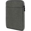 moex Custodia per tablet Pocketbook Era - Custodia con scomparto per accessori, in fibra di poliestere, minimalista con cerniera, impermeabile, grigio scuro, DC-7200-DU-GRAU
