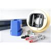 Generisch Supporto per Fanatec QR2 V2 (montaggio a parete + montaggio) con protezione anti-torsione (blu scuro)
