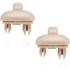 VAGCARS 2 ganci a clip per aletta parasole, staffa appendiabiti per aletta parasole, clip di ricambio per aletta parasole, compatibili con Audi A1 A3 A4 A5 Q3 Q5 A7 B6 B7 B8 S4 S5, OEM #8U0857562A, 8E0857562