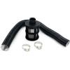 AugustknowU Filtro di aspirazione del riscaldatore diesel dell'aria da 25 mm e tubo di aspirazione da 60 cm con 2 clip compatibile con presa d'aria del riscaldatore diesel (A)