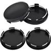 GHPKOTW Coprimozzo Vw, 4 pezzi, coprimozzi, coprimozzi, coprimozzi, coprimozzi, coprimozzi, coprimozzo (60 Mm-Black), Od 60 mm Id 56 mm,
