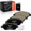 Frankberg Set di pastiglie dei freni incl. 4x Pastiglie dei Freni Anteriore Compatibile con Aygo B4 C1 II PA PS 108 107 PM PN C1 PM PN Replace# 044650H031,044650H030