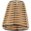 Beavorty Paralume Intrecciato in Bambù Mini Decorativo Paralume Coprilampada Piccolo per Lampadine Hotel e Ristorante Leggero e Compatto per Luci a Corda