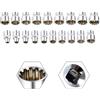 WheatThrive Bussola a 12 punti per chiave Torx da 3/8, in acciaio al cromo vanadio (17 mm)