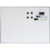 Nobo Piccola Lavagna Magnetica da Montare su Parete / Frigorifero, 2 x Pennarelli, 4 x Magneti, 1 x Gomma e 1 x Kit di Montaggio, Cancellabile a Secco, Cornice in Alluminio, 585 x 430 mm, Bianco