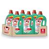 Omino Bianco - Candeggina Delicata con Tecnologia Sciogli Macchia, Azione Smacchiante e Igienizzante, Efficace a Basse Temperature, Essenza Muschio Bianco, 2000 ml x 6 Confezioni