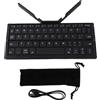 Gistuch Tastiera portatile, Bluetooth, ricaricabile, pieghevole, per tablet Android, telefono, laptop, grigio scuro