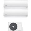 Comfee Climatizzatore Dual Split Inverter 9000 + 9000 Btu Condizionatore con Pompa di Calore Classe A+/A Gas R32 (Unità Interna + Unità Esterna) - CW09AIU + CW09AIU + 2F18K CF W