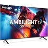 Philips Smart TV 55 Pollici Risoluzione 4K Ultra HD 144 Hz Display QD-Mini Led Sistema Titan OS Funzioni Ambilight colore Nero - 55MLED920 Ambilight Black