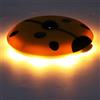 Septpenta Luce Notturna con Sensore di Movimento, Mini Luce Notturna a LED Calda con Design Coccinella, Alta Sensibilità e Controllo Automatico, Può Essere Utilizzata Continuamente per Ci 10 Ore(Giallo)